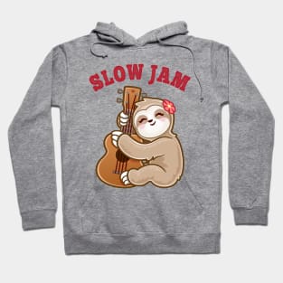 sloth Jams Funny Adorable Cute kawaii Guitar Player Hoodie